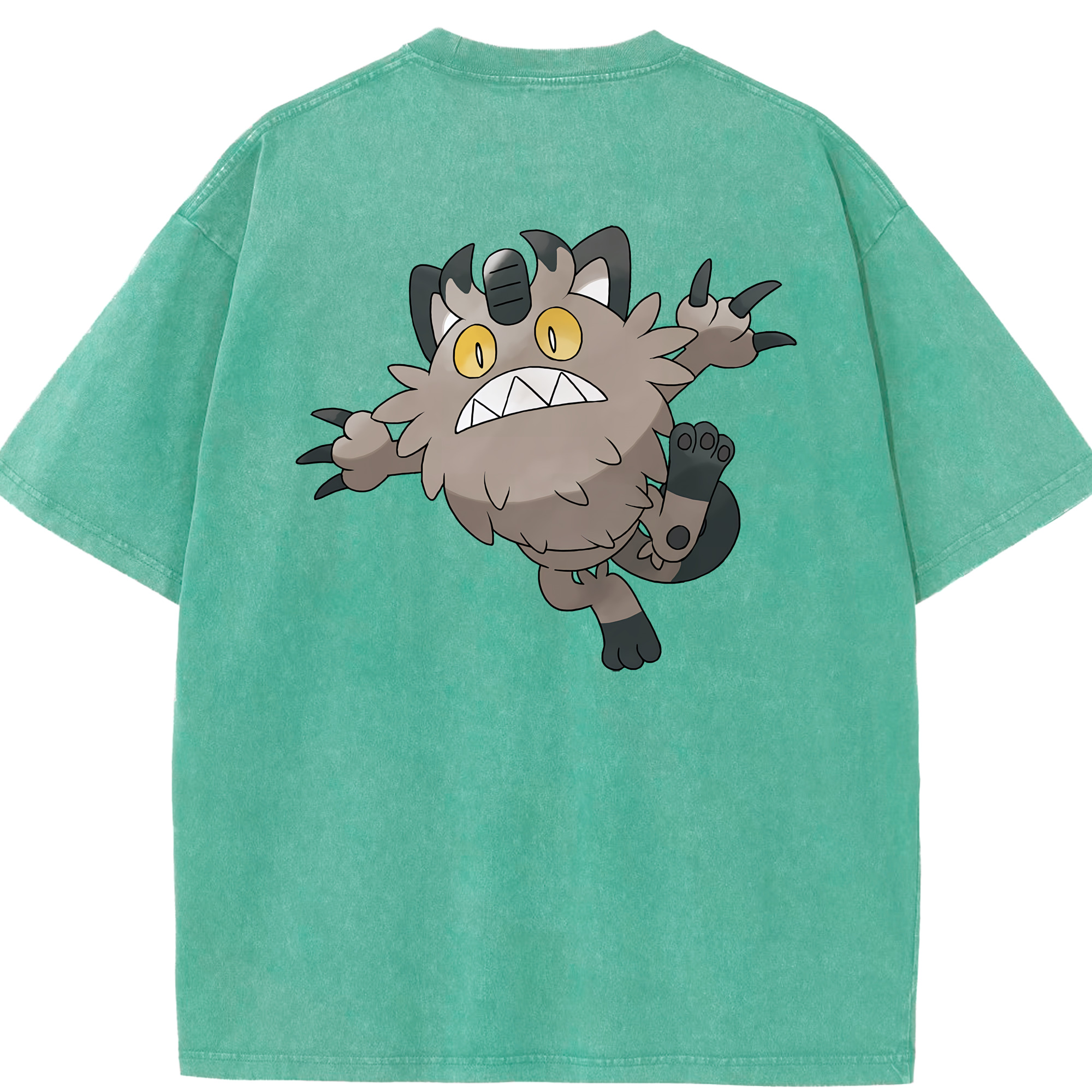 （画像用） ポケットモンスター Pokémon 綿100% ヴィンテージ風 半袖Tシャツ（背面プリント）